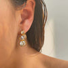 Women's Light Luxury Geometric Stainless Steel Earrings Set With Zirconia