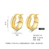 Women's Light Luxury Geometric Titanium Steel Electroplated Circle Earrings