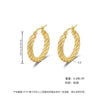 Women's Light Luxury Geometric Titanium Steel Electroplated Circle Earrings