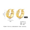 Women's Light Luxury Geometric Titanium Steel Electroplated Circle Earrings