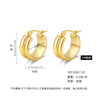 Women's Light Luxury Geometric Titanium Steel Electroplated Circle Earrings