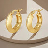 Women's Light Luxury Geometric Titanium Steel Electroplated Circle Earrings