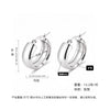 Women's Light Luxury Geometric Titanium Steel Electroplated Circle Earrings