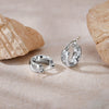 Women's Light Luxury Geometric Titanium Steel Electroplated Circle Earrings