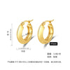 Women's Light Luxury Geometric Titanium Steel Electroplated Circle Earrings