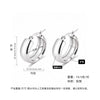 Women's Light Luxury Geometric Titanium Steel Electroplated Circle Earrings