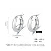 Women's Light Luxury Geometric Titanium Steel Electroplated Circle Earrings