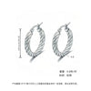 Women's Light Luxury Geometric Titanium Steel Electroplated Circle Earrings