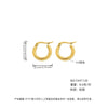 Women's Light Luxury Geometric Titanium Steel Electroplated Circle Earrings