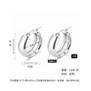 Women's Light Luxury Geometric Titanium Steel Electroplated Circle Earrings