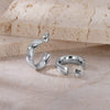 Women's Light Luxury Geometric Titanium Steel Electroplated Circle Earrings