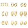 Women's Light Luxury Geometric Titanium Steel Electroplated Circle Earrings