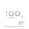 Women's Light Luxury Geometric Titanium Steel Electroplated Circle Earrings