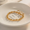 Women's Light Luxury Geometric Titanium Steel Nonfading Pull Bracelet Jewelry With Electroplating