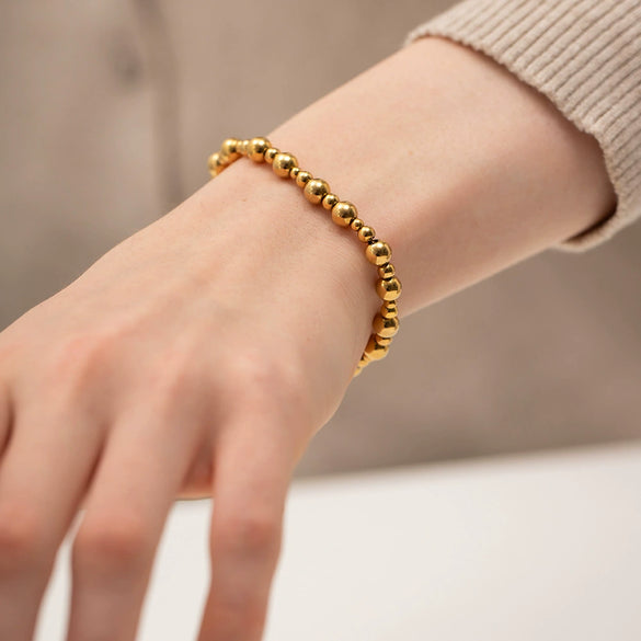 Women's Light Luxury Geometric Titanium Steel Nonfading Pull Bracelet Jewelry With Electroplating