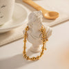 Women's Light Luxury Geometric Titanium Steel Nonfading Pull Bracelet Jewelry With Electroplating