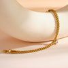 Women's Light Luxury Geometric Zircon Stainless Steel Bracelet With 18K Vacuum Plating Simple Fashion Jewelry
