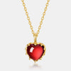 Women's Light Luxury Gloomy Color Geometric Diamond Inlaid 925 Silver Clavicle Necklace Pendant