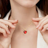 Women's Light Luxury Gloomy Color Geometric Diamond Inlaid 925 Silver Clavicle Necklace Pendant