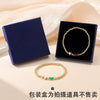 Women's Light Luxury Gold Electroplated Copper Heart And Geometric Bead Bracelet