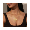 Women's Light Luxury Heart Shape Copper Pendant Necklace With Electroplated Metal Regular Chain Sweet Fashion Clavicle Chain