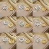 Women's Light Luxury High Grade Zircon Ring With Geometric Design Copper Vacuum Electroplating Of Titanium Steel In Furnace