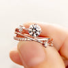Women's Light Luxury Ins Style Ring Copper Zirconia Universe Planet Track Design