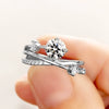 Women's Light Luxury Ins Style Ring Copper Zirconia Universe Planet Track Design