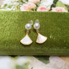 Women's Light Luxury Natural Freshwater Pearl And Sea Shell Motherofthesea S925 Sterling Silver Earrings