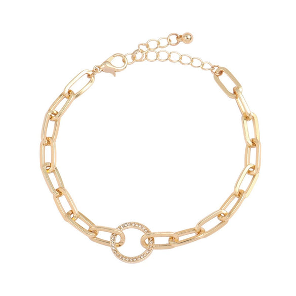 Women's Light Luxury Niche Design Sense All Match Bracelet In Alloy With Star Pattern And Electroplating Treatment