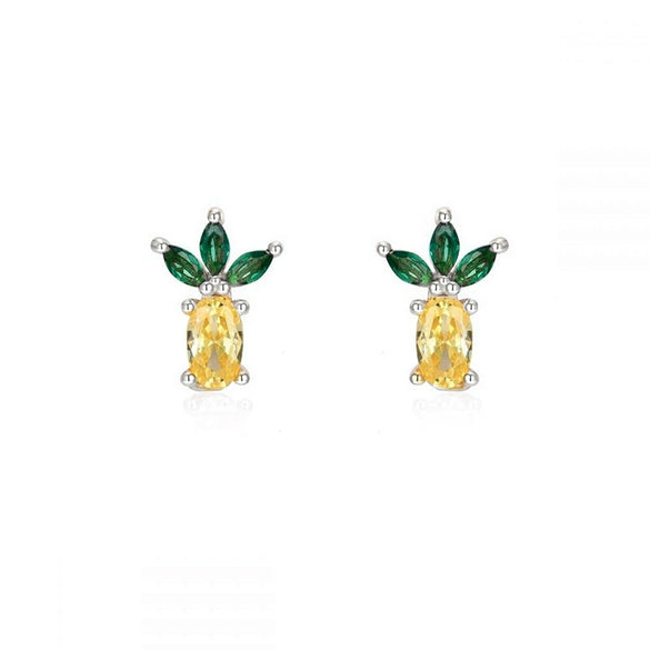 Women's Light Luxury Niche Fashion Distinctive Zircon Earrings With Fruit Pattern