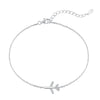 Women's Light Luxury S925 Sterling Silver Bracelet With Aircraft Pendant And Electroplating Design