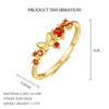 Women's Light Luxury S925 Sterling Silver Geometric Round Zircon Butterfly Ring Jewelry