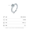 Women's Light Luxury S925 Sterling Silver Inlaid Zircon Geometric Ring Jewelry