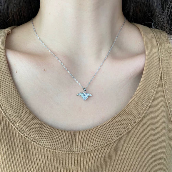 Women's Light Luxury S925 Sterling Silver Love Heart Four Leaf Clover Zircon Pendant O Chain Necklace With Mixed Gem Inlay And Electroplating