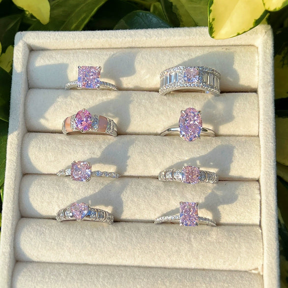 Women's Light Luxury S925 Sterling Silver Ring With Geometric Pattern And Electroplating