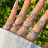Women's Light Luxury S925 Sterling Silver Ring With Geometric Pattern And Electroplating