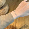 Women's Light Luxury 925 Silver Bracelet With Flower And Four Leaf Clover Geometric Pattern Electroplated