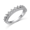 Women's Light Luxury Smart Rotating S925 Sterling Silver Ring Geometric Oval Heartshaped With Zircon Electroplated