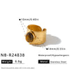 Women's Light Luxury Stainless Steel Adjustable Open Ring With Geometric Shape Natural Stone Look And 18K Vacuum Plated Finish