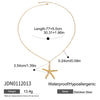 Women's Light Luxury Stainless Steel And Titanium Steel Geometric Pattern Electroplated Conch Freshwater Pearl Necklace