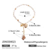 Women's Light Luxury Stainless Steel And Titanium Steel Geometric Pattern Electroplated Conch Freshwater Pearl Necklace