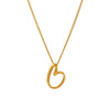 Women's Light Luxury 316L Stainless Steel And 316L Stainless Steel Irregular Heart And Geometric Shape Electroplated Clavicle Necklace