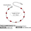 Women's Light Luxury Stainless Steel Electroplated Dopamine Colorblocking Clavicle Necklace And Bracelet Set