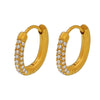 Women's Light Luxury 316L Stainless Steel Geometric Electroplated Earrings