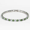 Women's Light Luxury Style Copper Bracelet With Colorful Devil's Eye And Zirconia