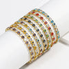 Women's Light Luxury Style Copper Bracelet With Colorful Devil's Eye And Zirconia