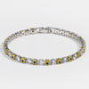 Women's Light Luxury Style Copper Bracelet With Colorful Devil's Eye And Zirconia