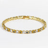 Women's Light Luxury Style Copper Bracelet With Colorful Devil's Eye And Zirconia