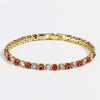 Women's Light Luxury Style Copper Bracelet With Colorful Devil's Eye And Zirconia